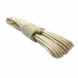Pamuktan Üretim Kalın Çamaşır İpi 10m Natural Çamaşır Asma İpi
