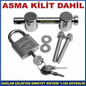 Alüminyum,ahşap,pvc,demir kapılara emniyet aparatı her kapıya uyan asma kilitli çelik güven sistemi