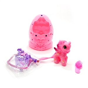 Yumurta İçinde Sevimli Süslü Pony Horse Karakter Figür Oyuncak