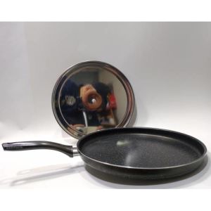 Çelik Kapaklı Hamsi Tavası 29cm Granit Balık Tavası Yanmaz Yapışmaz, Çizilmez 3 Kat Greblon Kaplıdır