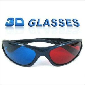 3 Adet Üç Boyutlu 3D Gözlük Rt-red-Cyan,Kırmızı Mavi