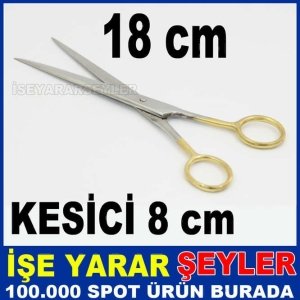 18cm FULL ÇELİK SAÇ,FAVORİ ve BIYIK MAKASI
