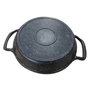 18 cm Gold Chef Granit Döküm Sahan Tava Yanmaz Yapılmaz İç Düzey