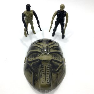 Çift Tabancalı Çift Robotlu Maskeli Askeri Oyuncak Seti Takımı
