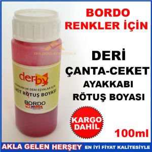 BORDO RENK DERİ ÇANTACEKET AYAKKABI RÖTUŞ BOYASI