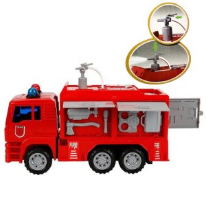 Su Fışkırtan Sesli Işıklı Oyuncak İtfaiye Tanker Arabası 24cm Su Atan Pilli Oyuncak İtfaiye Arabası