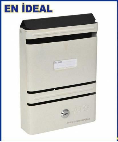 GÜVENLİ KİLİTLİ ÇİFT YEDEK ANAHTARLI METAL GÖVDELİ POSTA KUTUSU - PENCERELİ İDEAL METAL POSTA KUTUSU