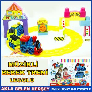 VARDEM LEGOLU MÜZİKLİ OYUNCAK BEBEK TRENİ SETİ