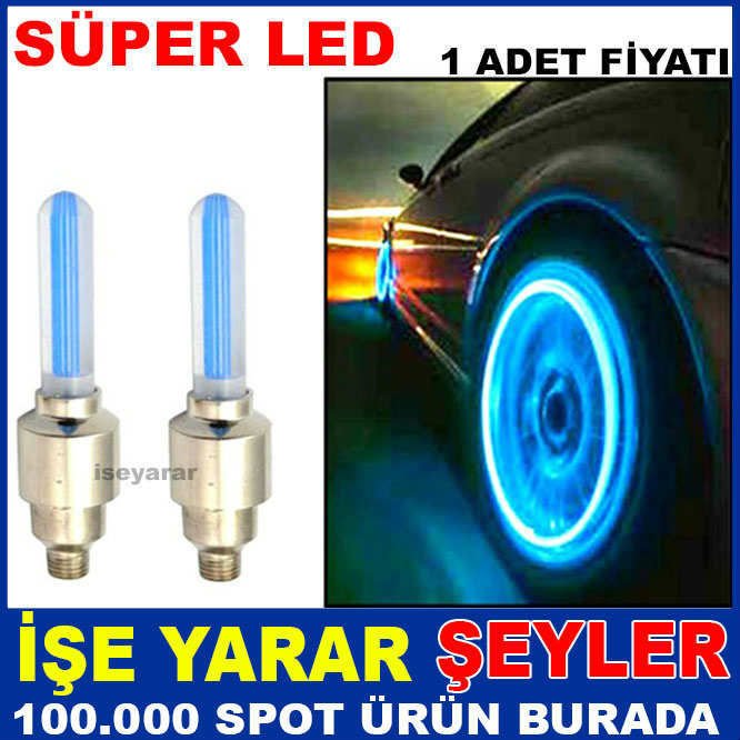 RENKLİ PİLLİ SÜPER LED ARABA TEKER IŞIĞI