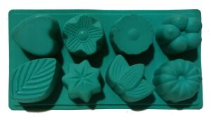 Sağlığa Zararsız Silikondan 8 Farklı Desenli Kek Kalıbı 23x12x4cm Kaliteli Hammaddeden Üretim