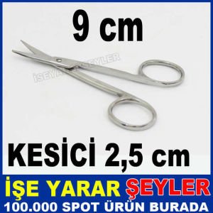 9 cm FULL ÇELİK BIYIK ve KAŞ DÜZELTME MAKASI