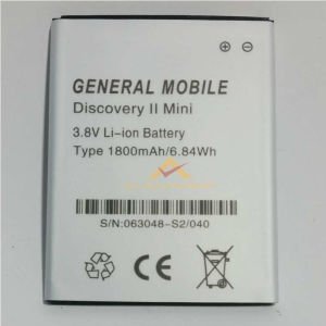 ORİJİNAL 3.8V 1800mAh GENERAL MOBILE DISCOVERY 2 MİNİ CEP TELFONU BATARYASI