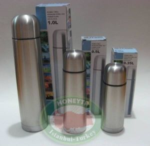 Çelik termos sıcak-soğuk 2 duvarlı koruma 0.35 L