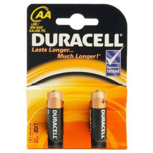 2 ADET DURACELL AA 1.5 V ALKALİN KALEM PİL -1