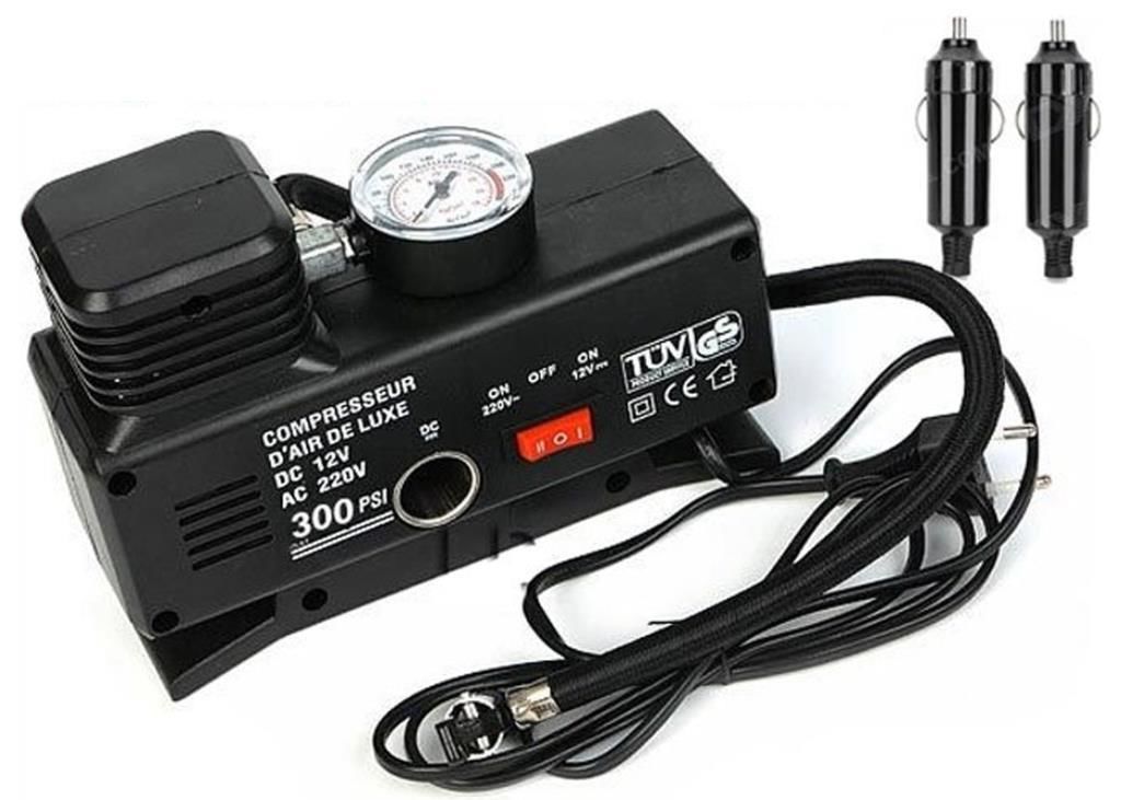 220V ile 12V Oto Elektriği Çalışan Hava Lastik Şişirme Kompresörü 300 PSI Çok Amaçlı Yol Yardımı