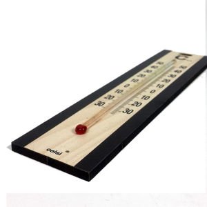 Celsi Manuel ortam Isısı Ölçer termometre 20cm Ahşap Cıvasız Cam Hazneli Oda Termometresi