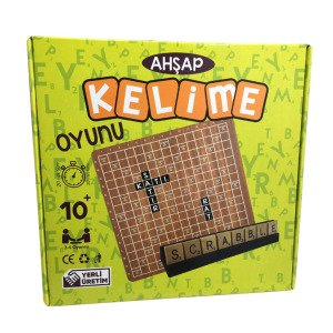 Ahşap Kelime Oyunu Scrabble Türkçe Kelime Avı Kelime Üretme Oyunu