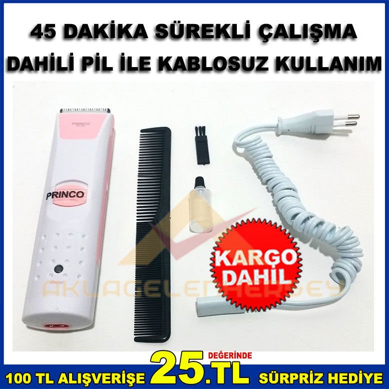 PROFESYONEL ŞARJLI EVCİL HAYVAN KÖPEK TIRAŞ MAKİNESİ