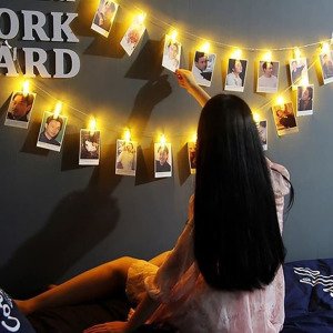 Kalem Pille Çalışan 2mt Mandallı Dekoratif Led Işık Sunum Mandalı