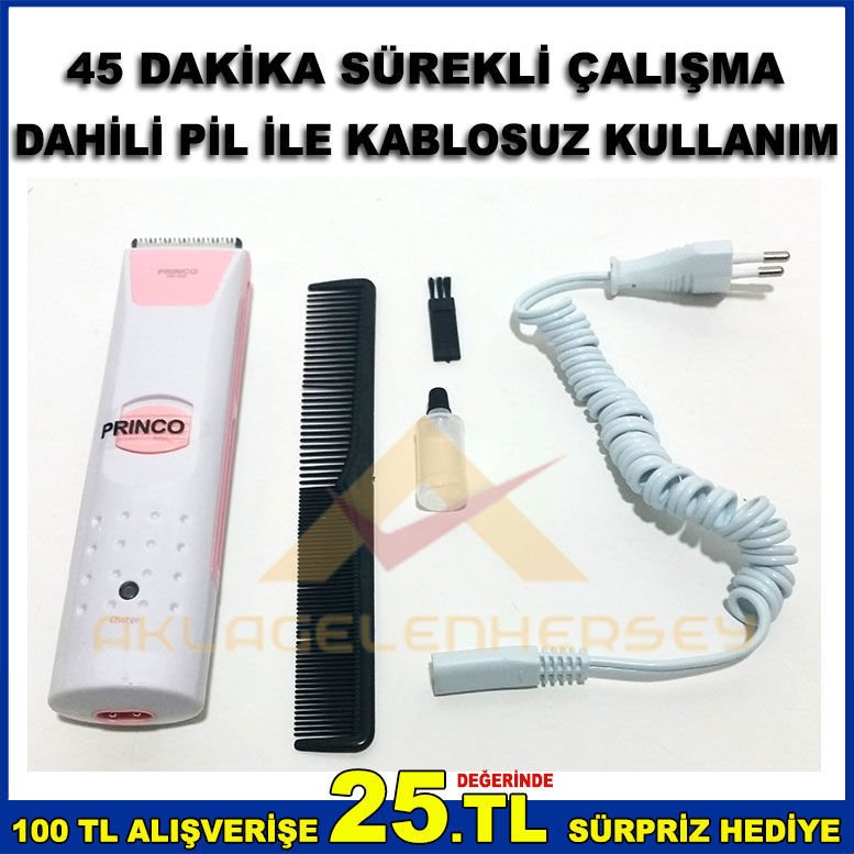 PROFESYONEL ŞARJLI EVCİL HAYVAN KÖPEK TIRAŞ MAKİNESİ