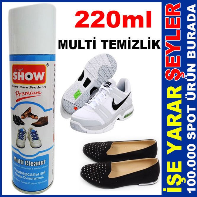 TÜM AYAKKABILARA UYGUN MULTİ TEMİZLİK SPREY BOYA