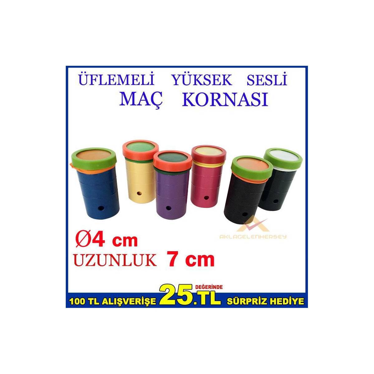 ÜFLEMELİ YÜKSEK SESLİ EN GÜÇLÜ MAÇ KORNASI
