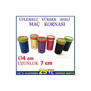 ÜFLEMELİ YÜKSEK SESLİ EN GÜÇLÜ MAÇ KORNASI