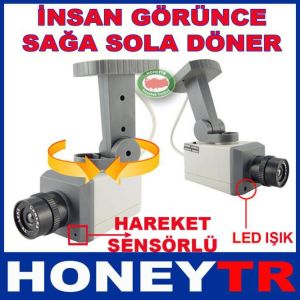 SAHTE KAMERA,MAKET GÜVENLİK KAMERASI SENSÖR+IŞIK