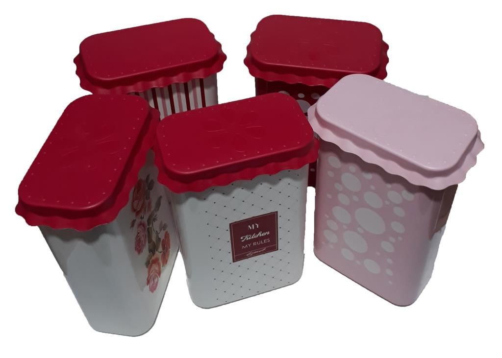 2,5 L Kapasiteli Desenli Silikon Kapaklı Plastik Kabı 24x15x8cm  Kaliteli Plastikten Üretilmiştir