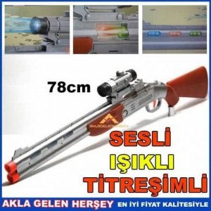 Işıklı Sesli Titreşimli Oyuncak 78cm Av Tüfeği