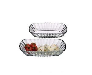 Paşabahçe Mezze 2'Li Kahvaltılık-Çerezlik Tabak