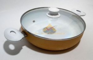 CAM KAPAKLI 28cm SERAMİK BASIK KARNIYARIK TENCERESİ