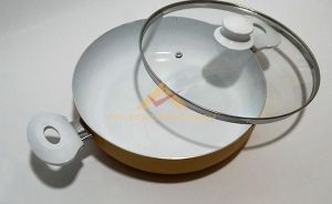 CAM KAPAKLI 28cm SERAMİK BASIK KARNIYARIK TENCERESİ