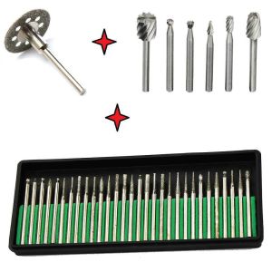 30 Parça Elmas Aşındırıcı Çelik Uçlu Dremel Torna Freze Uç Seti