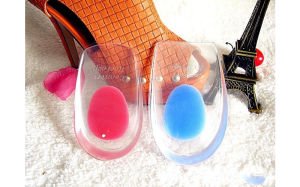 Topuk Silikonu Şeffaf Mavi Erkek