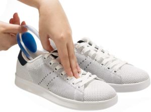 Topuk Silikonu Şeffaf Mavi Erkek