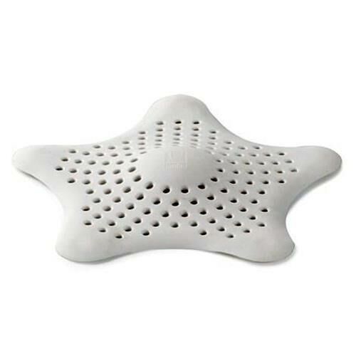 Yıldız Süzgeç Beyaz Vantuzlu Kaymaz Lavabo Küvet Süzgeci