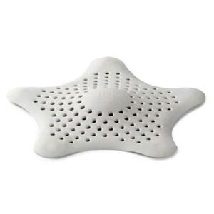 Yıldız Süzgeç Beyaz Vantuzlu Kaymaz Lavabo Küvet Süzgeci