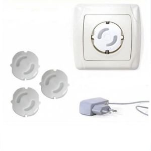 Çocuk koruma priz kilidi %100 güvenli 4 adet priz koruma kapağı çocuk güvenliği için priz kapatıcı