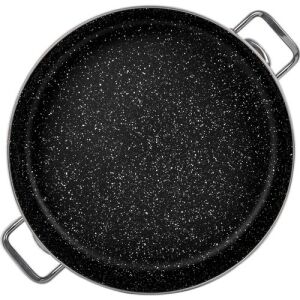 40cm Jumbo Boy Granit Pilav Karnıyarık Tenceresi İç ve Dış Yüzeyi Çizilmez Sırlı Endüstriyel Basık