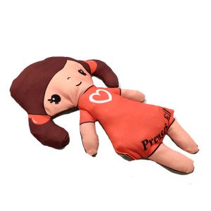 Prenses Elif Bez Bebek Yumuşak Dokulu Oyuncak Bebek 43cm Kumaş Bebek