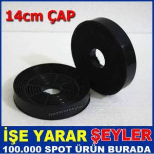 14cm Mutfak Aspiratörü Bacasız Kullanım Filtresi Duman ve Koku Emici Mikro Karbon Aspiratör Filtresi