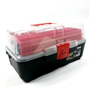 Şeffaf Kapaklı 16 İnc 4 Katlı Profesyonel 39x24cm Balıkçı Çantası