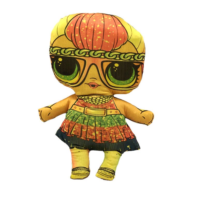 Desenli Lol Bez Bebek Yumuşak Dokulu Oyuncak Bebek 42cm Kumaş Bebek