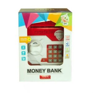 Şifreli Pilli Kumbara Atm Kasa Şekilli Kumbara Elektronik Şifreli ATM Kasa 12.5x13x20cm Ebatında