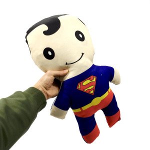 Süper man Bez Bebek Yumuşak Dokulu Oyuncak Bebek 45cm Kumaş Bebek