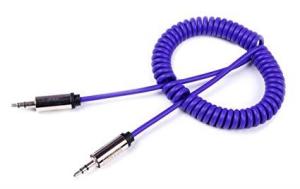 Spiral Aux Kablosu Uzayıp Kısalan 150 Cm Kablo 3.5mm Aux