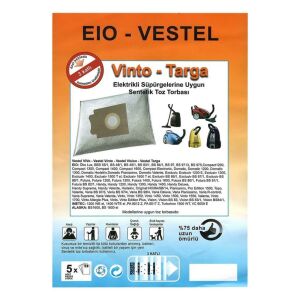 abnturk Özel Üretim 10 Adet PA 8012 Z-PA 8017 Z Süpürge Toz Torbası %100 Toz Korumalı 3 Kat Elyaf