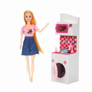 Alisha ve  Çamaşır Makinesi ve Fırın Oyun Seti 1 adet