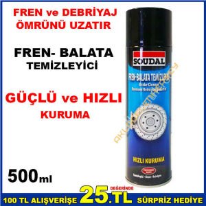 500ml FREN DEBRİYAJ ve BALATA TEMİZLEME SPREYİ